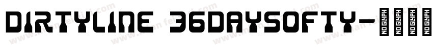 Dirtyline 36Daysofty字体转换